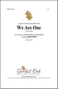 We Are One SA choral sheet music cover